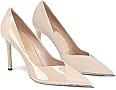 Coutgo Womens Pointed Toe High Heels Pumps Patent Suede Stiletto Heel Slip on Office Party Weddin... | Amazon (US)