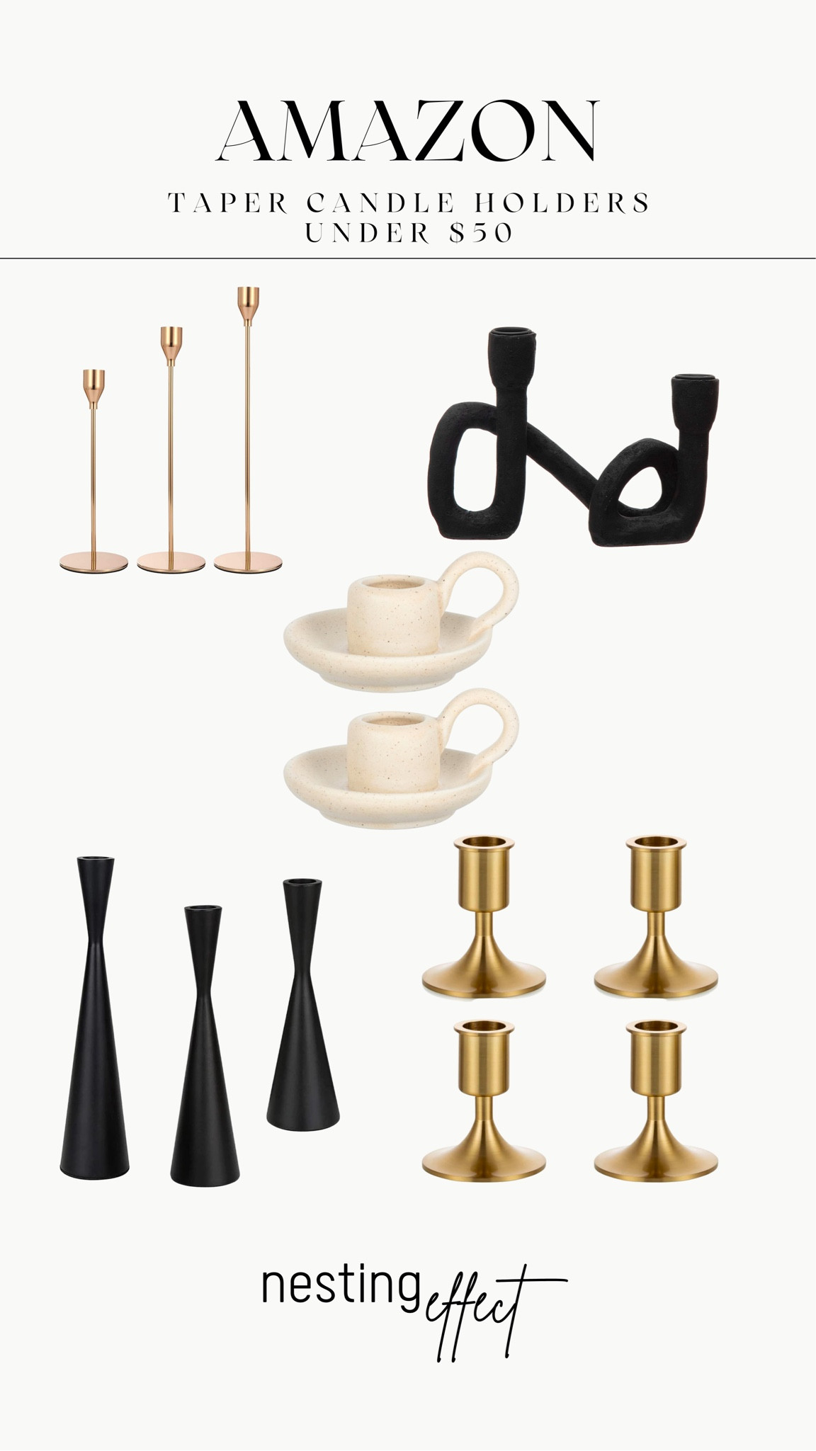 AMAZON HOME: TAPER CANDLE HOLDERS UNDER $50
⁣
#tapercandle #springrefresh #interiordesign #neutralhomedecor #interior4all #homedecor #liketkit @liketoknow.it #LTKstyletip #LTKhome #momblogger #modernhome @shop.ltk #founditonamazon #amazonmusthaves #amazonfavorites #amazonhomefinds #amazonhome #homerefresh #homedecor #interiordesigner #designerinspired

#LTKsalealert #LTKunder50 #LTKhome