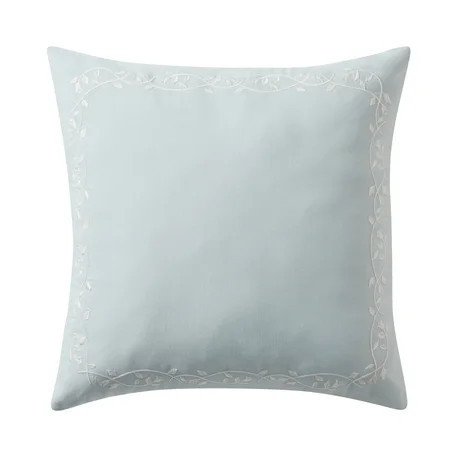 My Texas House Blue Floral Embroidered 18" x 18" Outdoor Pillow | Walmart (US)