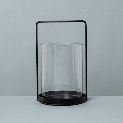 Glass & Metal Candle Lantern - Hearth & Hand™ with Magnolia | Target