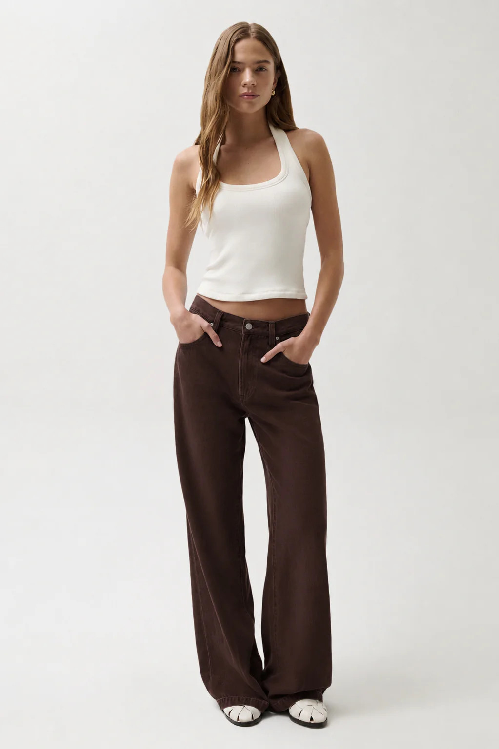 Jadyn Mid Rise Palazzo Jean - Bruna | Pistola Denim