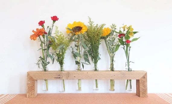 Vase, Centerpiece, Bud Vase, Wooden Bud Vase, Home Decor, kitchen decor, table decor, floral arrange | Etsy (US)
