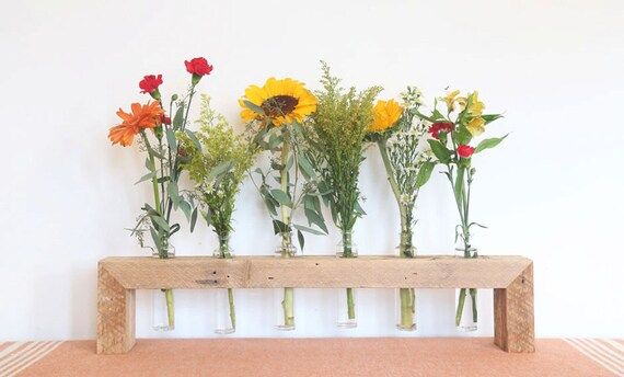 Vase, Centerpiece, Bud Vase, Wooden Bud Vase, Home Decor, kitchen decor, table decor, floral arrange | Etsy (US)
