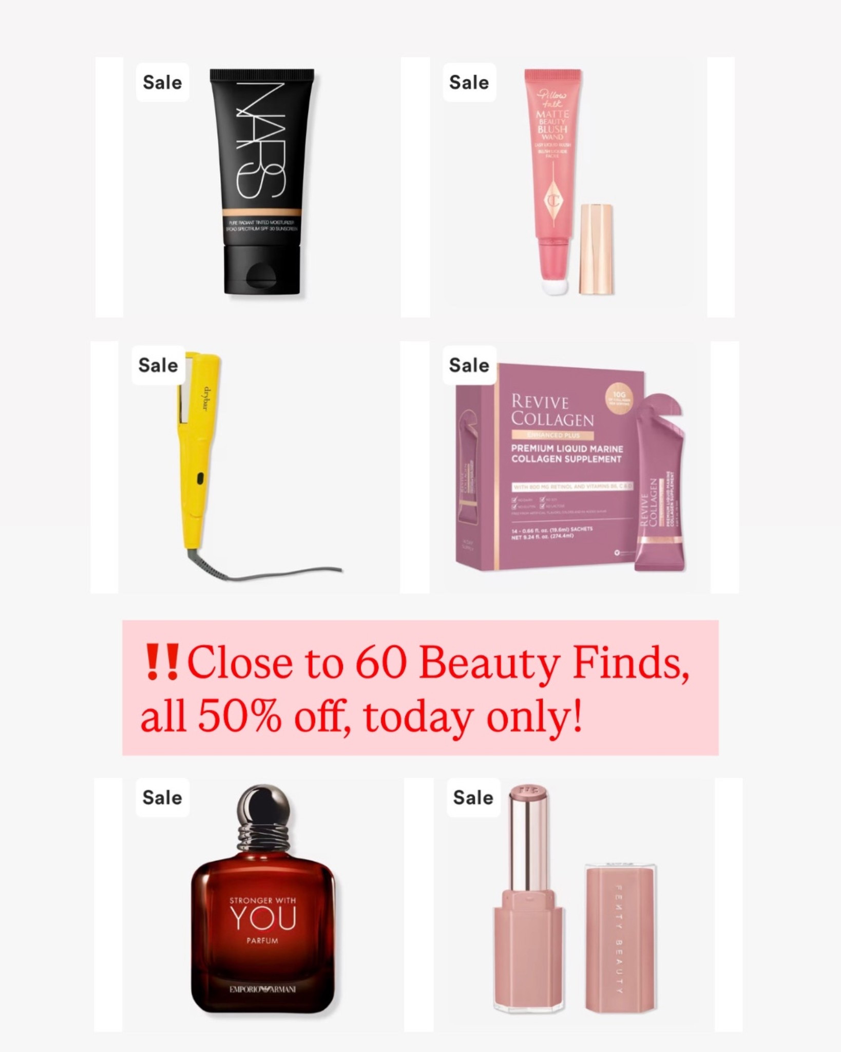 🚨50% off close to 60 beauty finds, today only! Orders more than $35 ship for free! All options linked here!

#LTKSaleAlert #LTKBeauty #LTKSpringSale