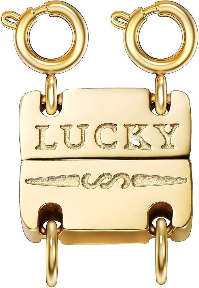 kcctoo Necklace Layering Clasp Womens Jewelry Separators 18K Gold and Silver Magnetic Multiple Ne... | Amazon (US)