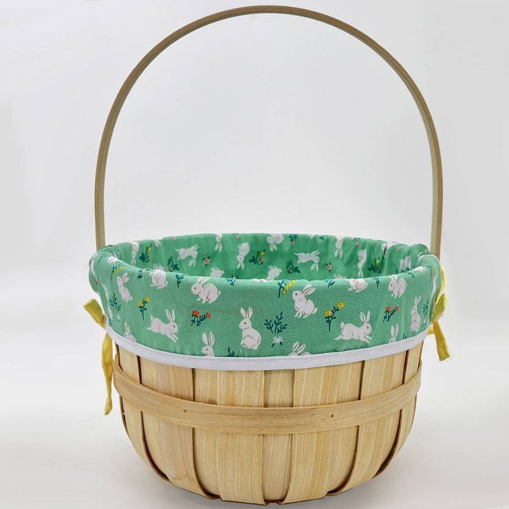 Circular Wooden Decorative Easter Basket with Liner - Spritz™ | Target