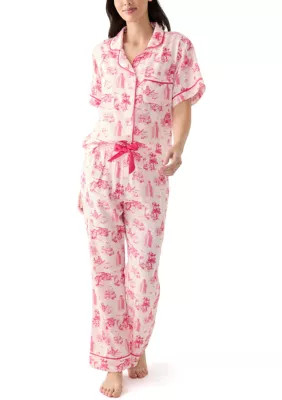 Katie Kime Women's 2 Piece Austin Toile Pajama Set | Belk