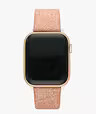 Rose Gold Glitter Leather 38/40mm Band For Apple Watch® | Kate Spade (US)