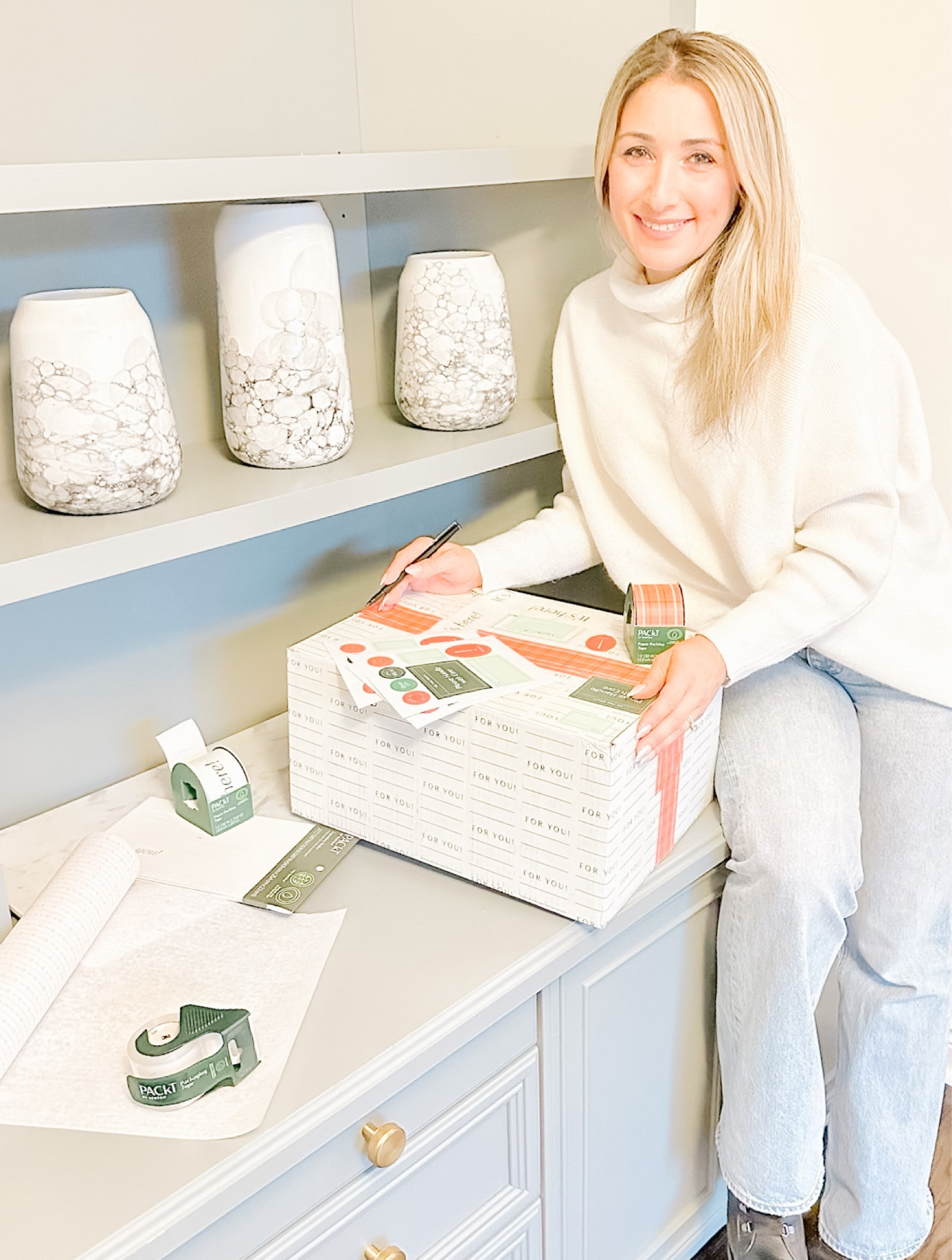 #ad There is nothing I love more than sending beautifully packaged gifts to my loved ones during the holidays. The new PACkT by Scotch line that is exclusive to @target during the holiday season makes packing holiday gifts effortless and fun to send out.
 
I'm excited to utilize this fresh line of modern & stylish mailroom supplies, which are made with sustainable materials, such as recycled plastic. I love that I'm able to take a little extra time to send out beautiful packages to my family and friends and still be able to help the environment.  
 
Sending a package should be as much fun as receiving one. Pack it. Ship it. Love it. Sign, sealed, delivered! 
 
FSC Certified Papers* Printed with Eco-Based Inks*Recycled Plastics*
 
#packtbyscotch #Packitshipitloveit #simplesustainablemodern #Target #TargetPartner #ad 


#LTKSeasonal #LTKHoliday #LTKfamily