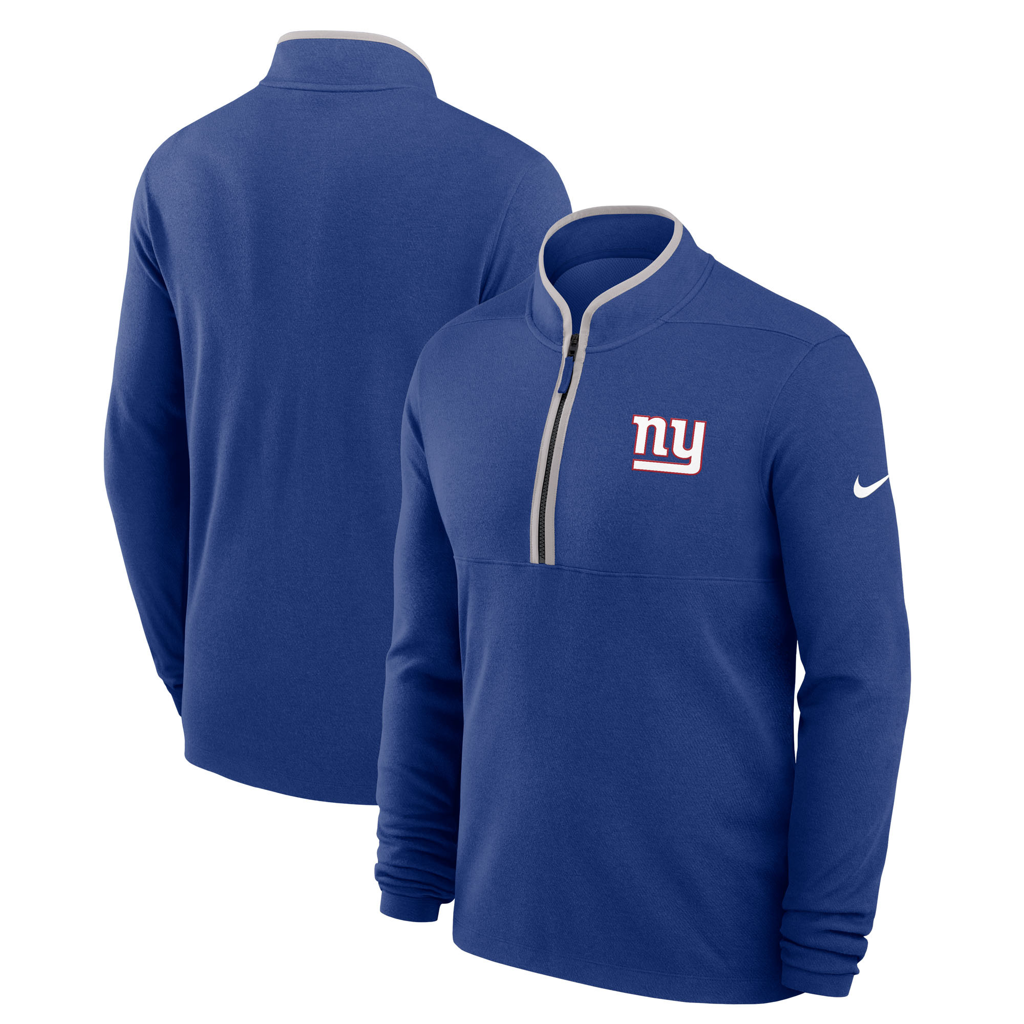 Men's Nike Royal New York Giants Lightweight Victory Dri-FIT Half-Zip Pullover | Fanatics