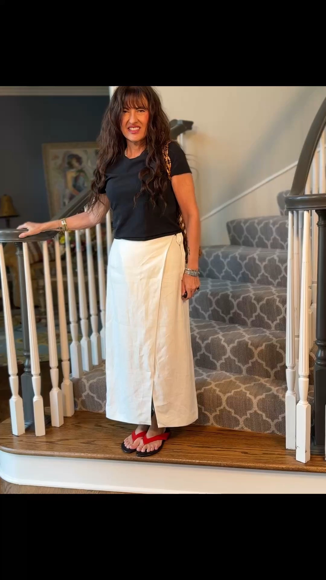 How to effortlessly style white wrap skirt!

#LTKOver40 #LTKootd #LTKSaleAlert