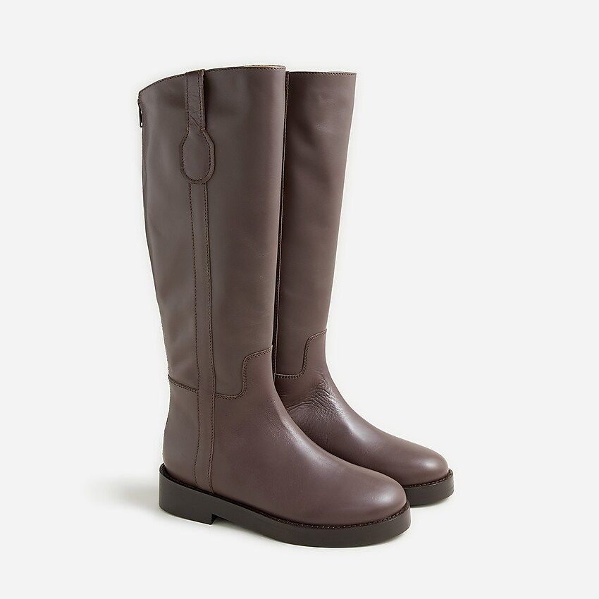 Berkeley riding boots in leather | J.Crew US