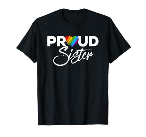 Proud Sister Gay Pride Month LGBTQ T-Shirt | Amazon (US)