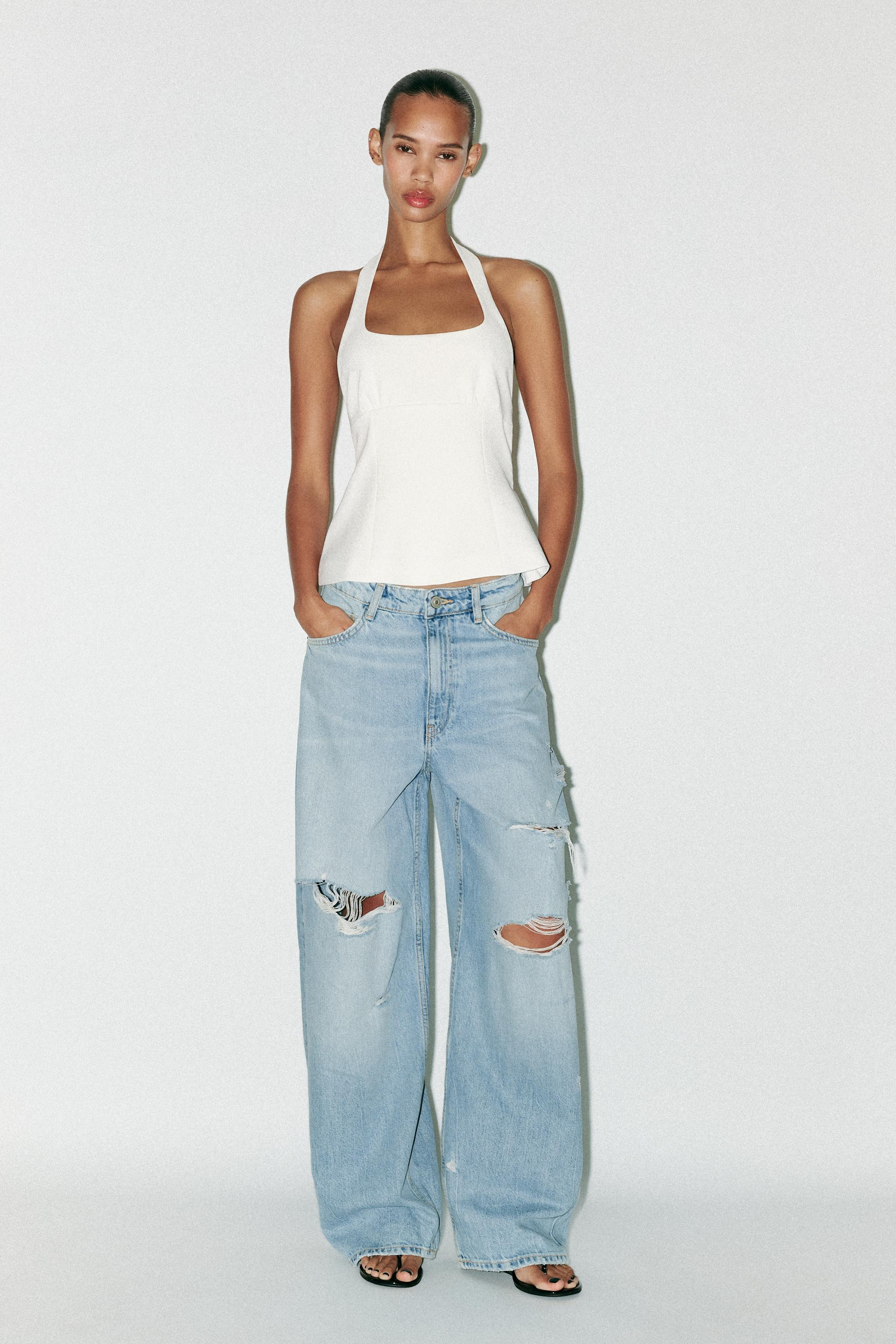 BOW HALTER TOP | Zara US