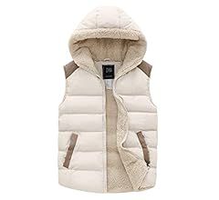 ZSHOW Women's Outerwear Vest Casual Thicken Qulited Hooded Vest Padded Fleece Jacket | Amazon (US)