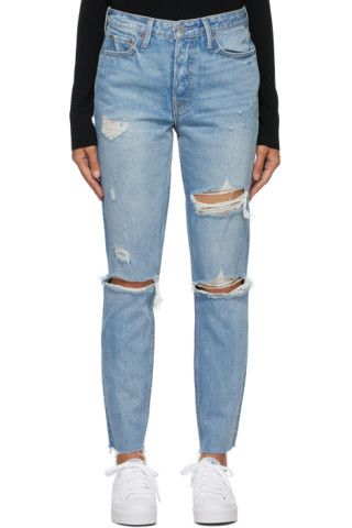 Blue Karolina Jeans | SSENSE