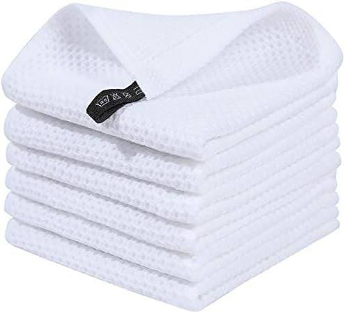 Homaxy 100% Cotton Waffle Weave Kitchen Dish Cloths, Ultra Soft Absorbent Quick Drying Dish Towel... | Amazon (US)