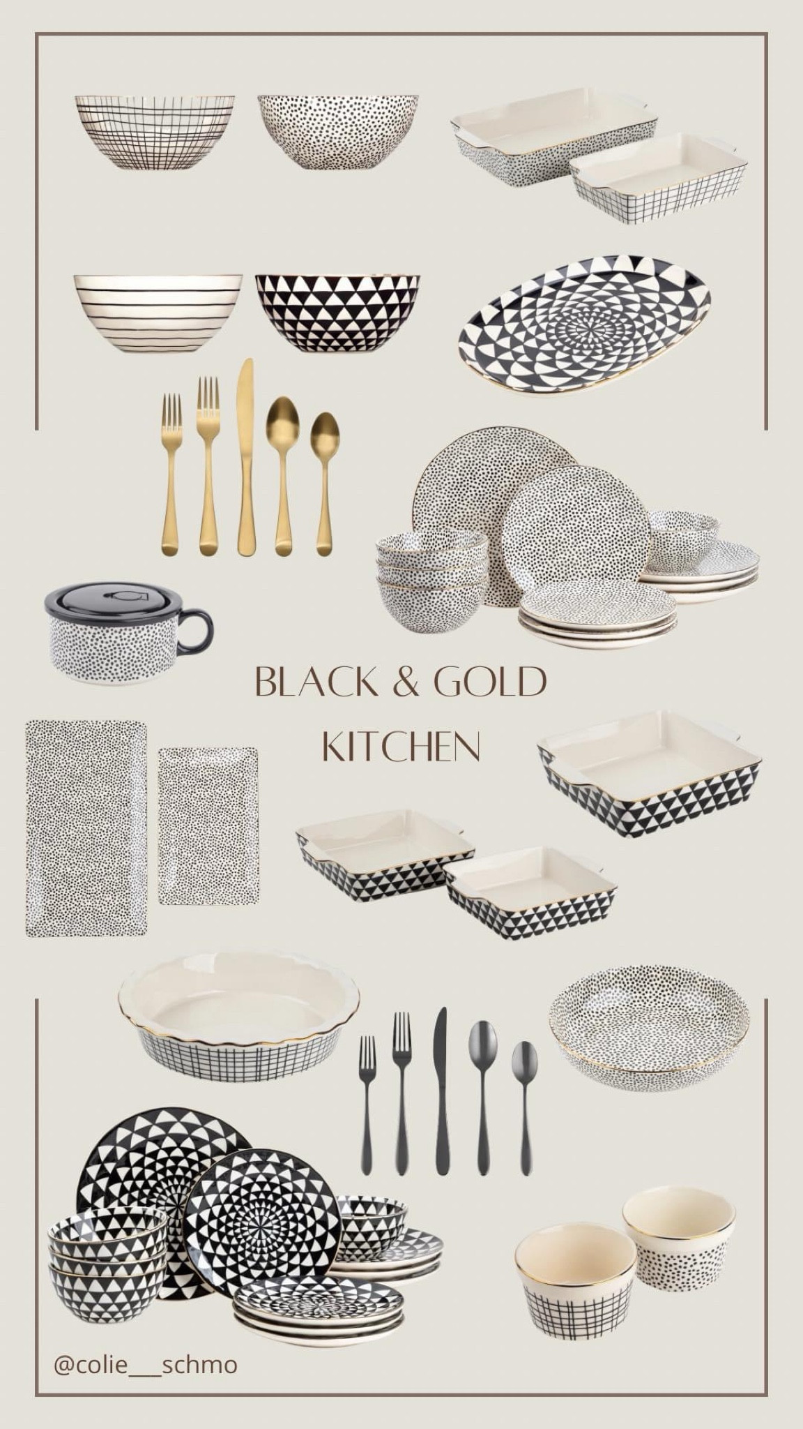 Black and gold dishes🖤

#LTKhome