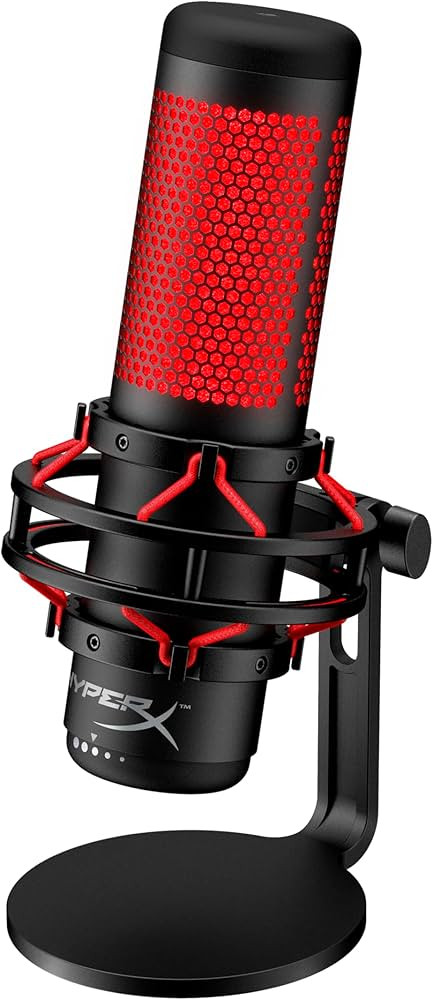 HyperX QuadCast - USB Condenser Gaming Microphone, for PC, PS4, PS5 and Mac, Anti-Vibration Shock... | Amazon (US)