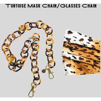 Tortoise Mask Chain Face Mask Chain, Fashionable Sunglass Eyeglass Christmas Gift Under 30, Chain Fo | Etsy (US)