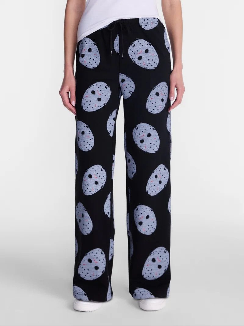 Friday the 13th Women's Fleece Halloween Wide Leg Jogger Pants, Sizes XXS-XXL | Walmart (US)