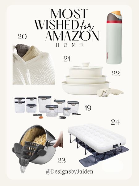 Amazon’s Top 100 Most Wished for Home Items ☁️ These are amazing gift ideas for homebody in your life…or yourself 🤪 Click below to shop!! ✨
Amazon most wished for, Amazon best sellers, Amazon beauty finds, amazon gift guide, Amazon gift ideas, beauty gifts, makeup routine, back to school makeup routine, school makeup routine,  amazon must haves, Amazon favorites, amazon clothes, jewelry, Christmas gifts, Christmas gifts for her, vacation, travel, that girl, clean girl, must haves, favorites, jewelry must haves, jewelry favorites, necklaces, earrings, gift sets, sets, hair, hair tools, activewear, gifts for teens, gifts for teen girls, birthday gifts ideas, creative birthday gifts, cute gifts for friends, bff gifts, gifts for best friend, gift, cute gift, bestie gifts, best friend gifts for birthday, jewelry aesthetic, gifts for boyfriend, trendy necklace, trendy accessories, makeup, lip liner, lip stain, lip products, viral, tiktok viral, ulta, ulta gifts, Christmas gifts, Valentine’s Day gifts, stocking stuffers, gifts for her, beauty gifts, makeup routine, makeup tutorial, school makeup, school outfits, work makeup, long lasting makeup, natural makeup, skincare, skincare routine, perfume, travel bag, travel essentials, travel must haves, Christmas, stocking stuffers, beauty stocking stuffers, ulta, amazon finds, living room, bedroom, jeans, fall outfit, Halloween, Black Friday, prime day, amazon prime day, prime day sale, wedding guest, moisturizer, eye cream, makeup bag, skincare favorites, nails, at home nails, gel nails, gel nails at home, nail polish, Stanley cup, tumblr cup, sheets, bedding, comforter, carpet cleaner, vacuum, mop, living room,
Side table, dresser, cup, curtains, pans, pan set, kitchen, kitchen mixer, mixer, croc pot, containers, kitchen organizer, kitchen containers, towels, appliances, kitchen appliances, rugs, rug, bedroom, dining room #LTKSale 

#LTKxPrime #LTKVideo #LTKHoliday #LTKSeasonal #LTKfindsunder50 #LTKGiftGuide #LTKbeauty #LTKworkwear #LTKhome #LTKstyletip #LTKwedding #LTKCon #LTKHalloween #LTKover40 #LTKU #LTKmidsize