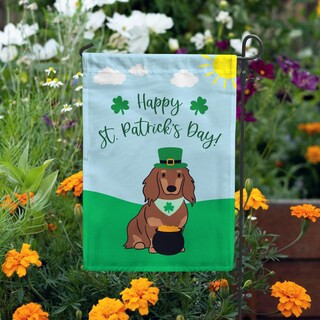 Dachshund St. Patrick's Day Garden Flag Pick Your Color | Michaels Stores