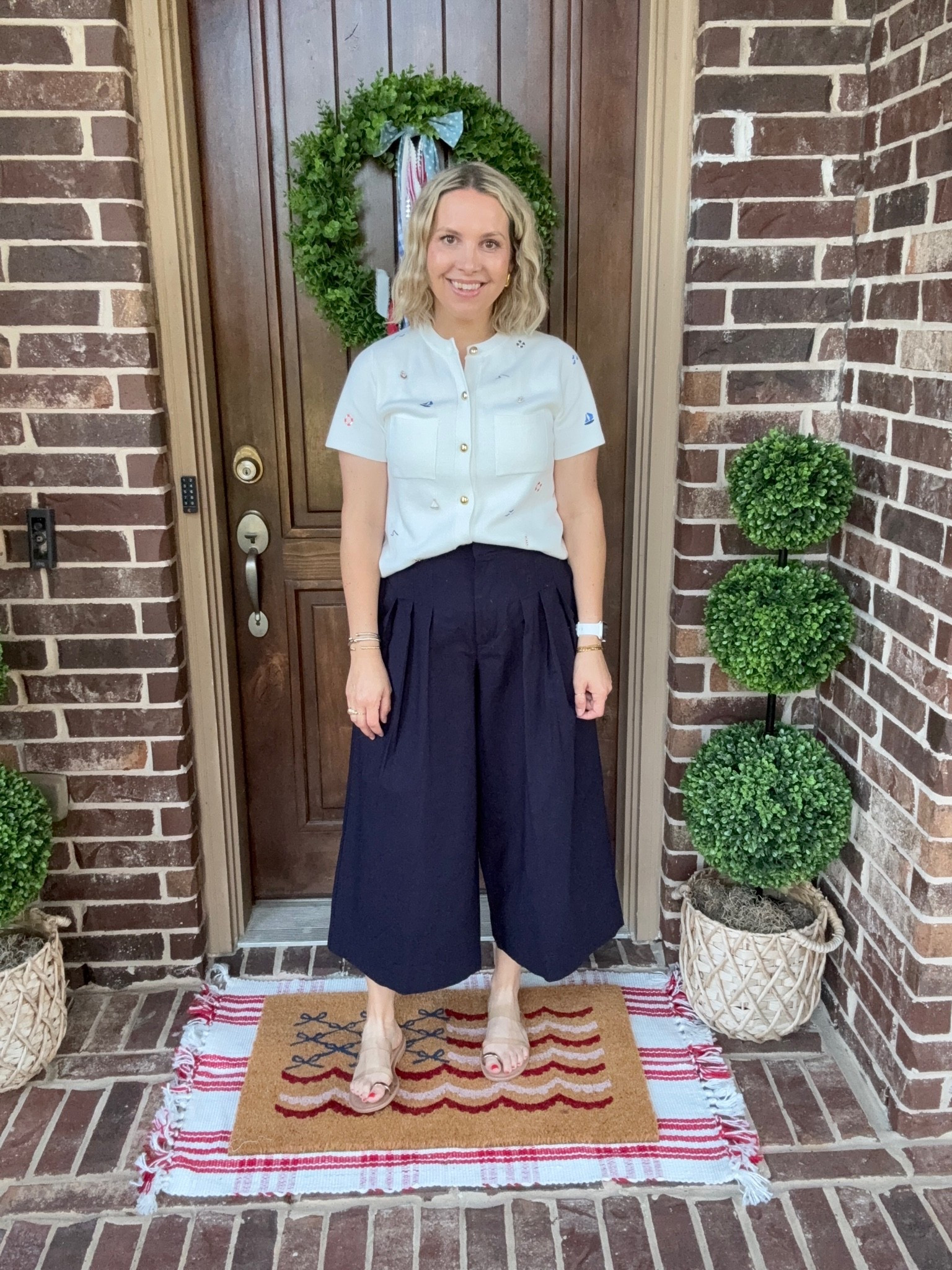 Because even when fighting a sinus infection I want to look cute for work 😜 i got so many comments on today’s look—even the pants were a big hit and their lightweight so perfect for Texas summers! I’m wearing a size small in everything. 

I’m Julie, a mom of 4 who works in corporate America as an attorney. Follow along for more working mom content! 

#walmartfinds #newatwalmart #walmartfashion #walmartdeals #styleonabudget 
Walmartsummer summerfinds over40 workingmomlife momsunfiltered momsupportingmoms ootd motherhood momsover40 momlifebelike relatablemoms

#LTKootd #LTKOver40 #LTKWorkwear
