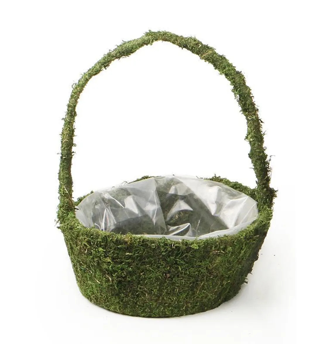 Preserved Moss Basket: Floral Arrangement Planter 11.2″ X 4.7″/13.8″ - Etsy | Etsy (US)