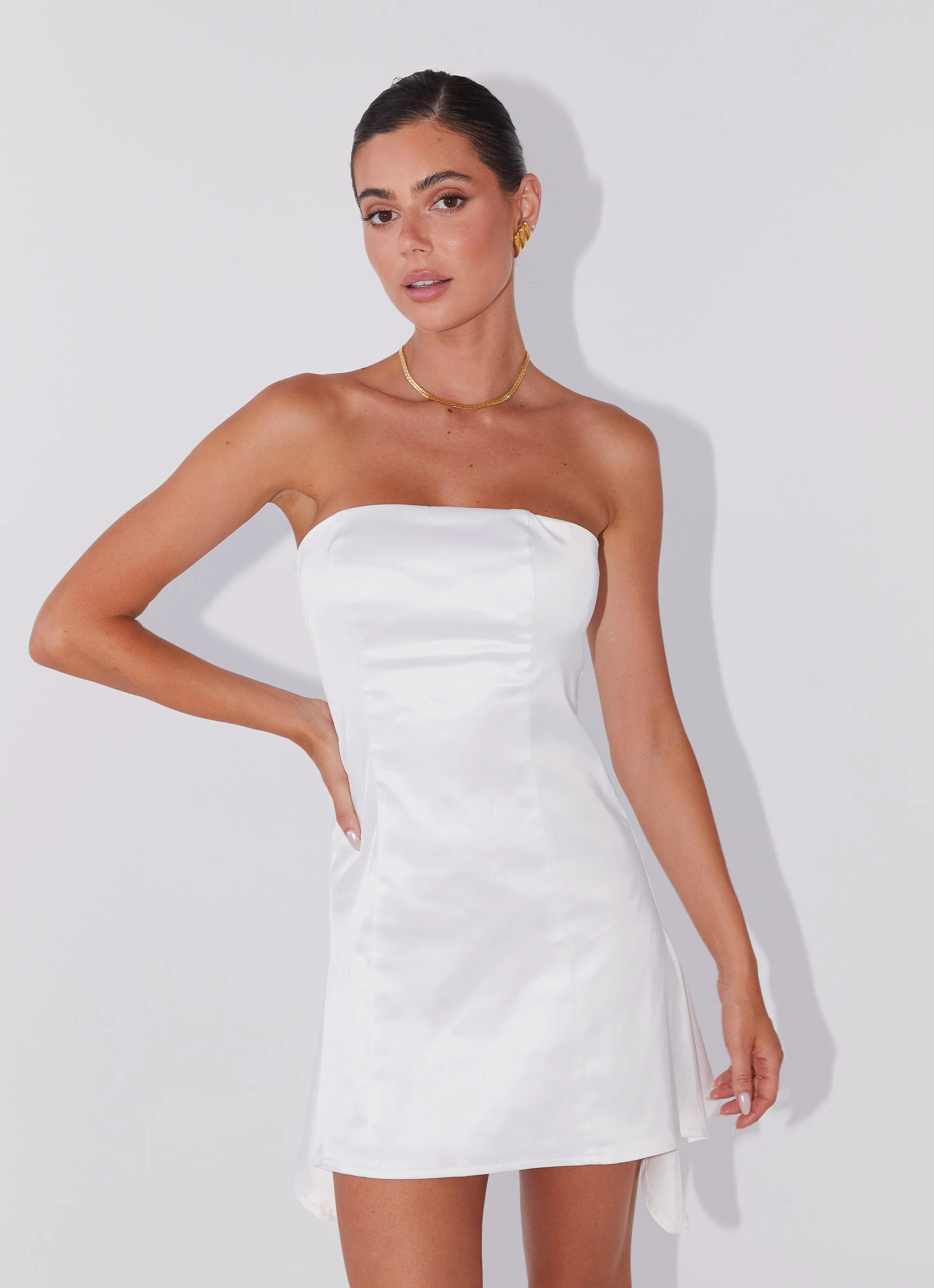 Last Fling Tube Mini Dress - White | Peppermayo (Global)