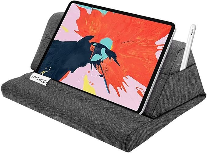 MoKo Tablet Pillow Stand, Soft Bed Pillow Holder Xmas Gift for up to 11" Pad, Compatible with iPa... | Amazon (US)