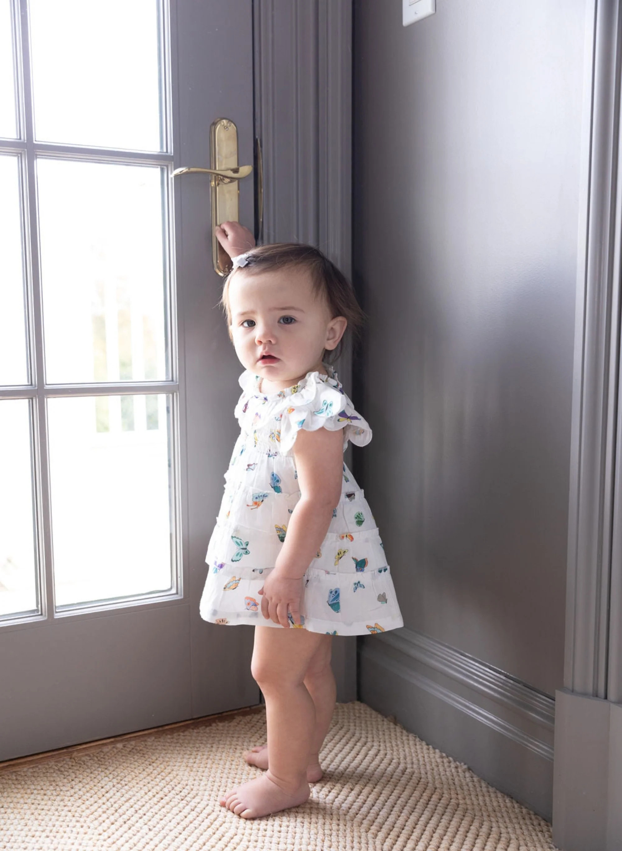 The Mimi Dress - Madame Butterfly Print | Timo and Violet