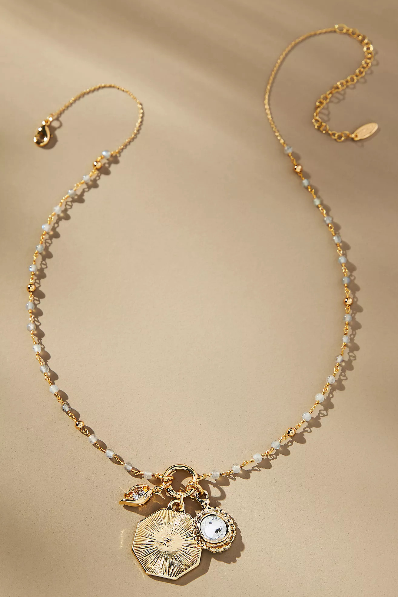 Dainty Beaded Charm Necklace | Anthropologie (US)