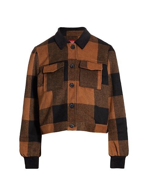Renzo Plaid Shirt Jacket | Saks Fifth Avenue
