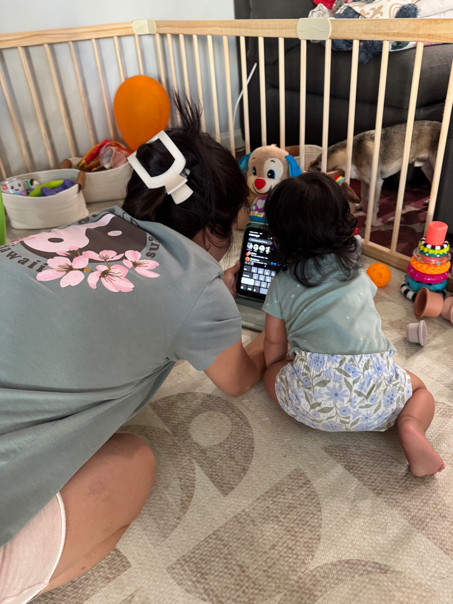 the biggest baby playpen I could find on amazon and we love it! | we have the 6x8 mat from house of noa and it fits this playpen perfectly | crawling baby | crawling must haves | baby proofing | baby essentials | 10 months | 9 months | 6 months | aesthetic baby stuff 

#LTKFamily #LTKKids #LTKBaby