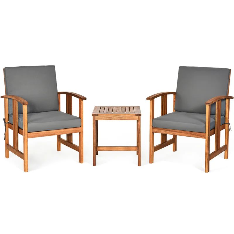 Baudin Patio 3 Piece Seating Group with Cushions | Wayfair North America