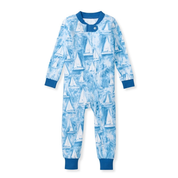 Mediterranean Sailing Organic Cotton Baby Pajamas | Burts Bees Baby