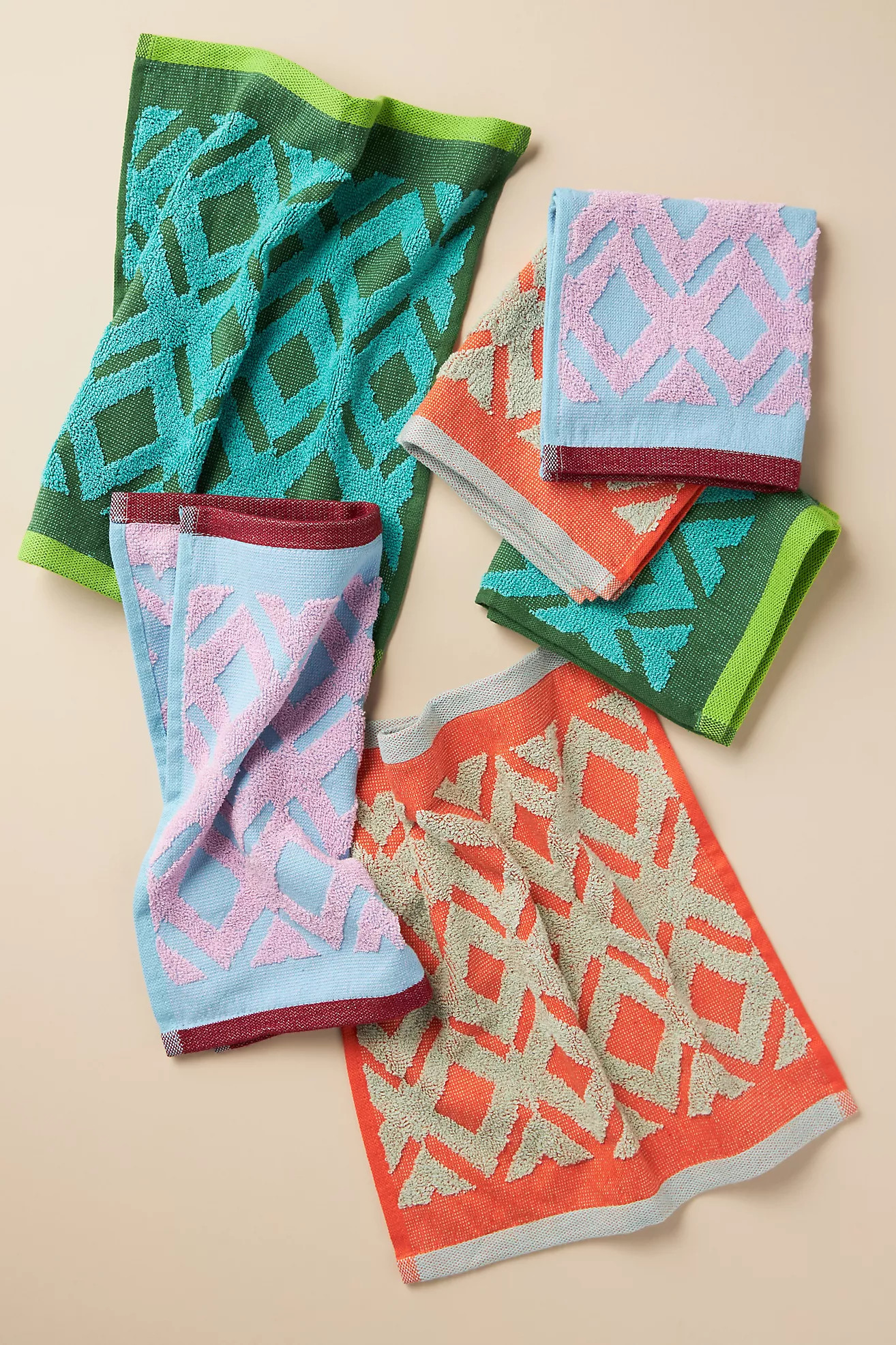 Terry Jacquard Dish Towels, Set of 6 | Anthropologie (US)