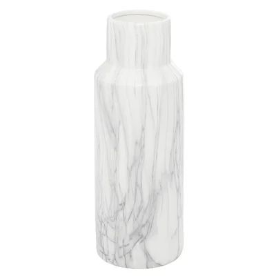 Oldfield White 15" Indoor / Outdoor Ceramic Table Vase Mercer41 | Wayfair North America