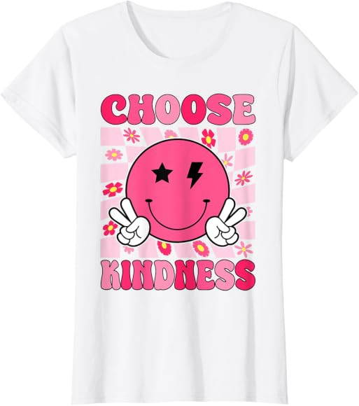 Be Kind Choose Kindness Retro Groovy Inspirational T-Shirt | Amazon (US)
