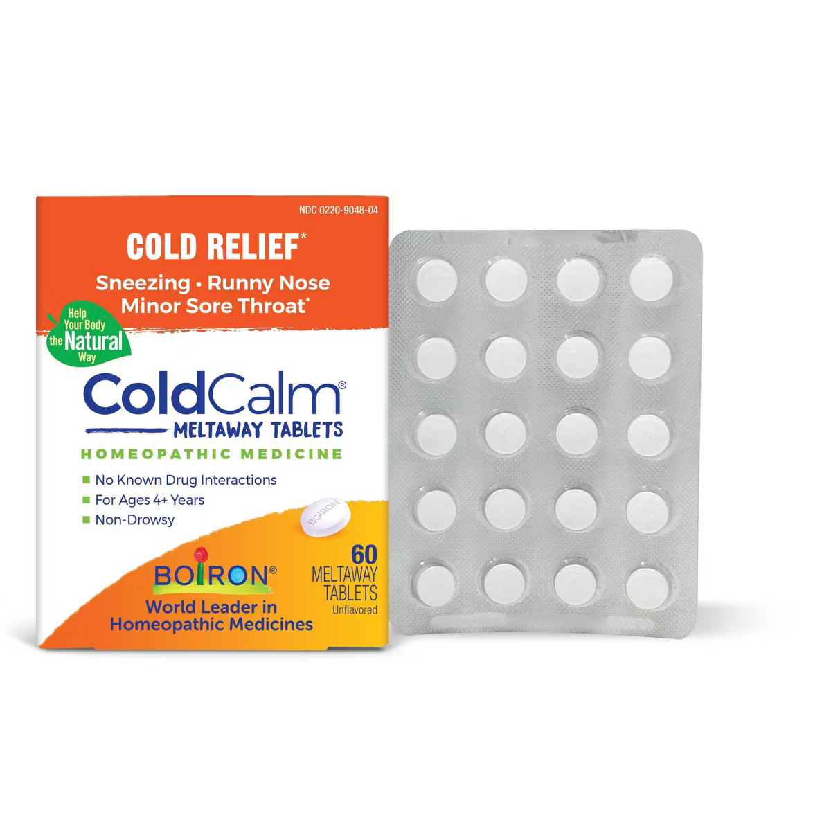 Boiron ColdCalm Cold Relief, Sneezing, Runny Nose and  Minor Sore Throat Tablets - 60ct | Target