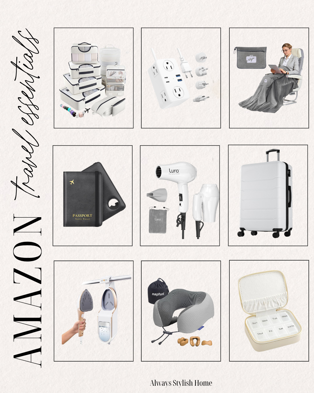amazon travel essentials. amazon travel must haves. the best travel products I use! don't travel without these must haves from amazon. travel essentials. airplane must haves. european summer vacation packing list. 

 #LTKgrwm #LTKootd #LTKTravel