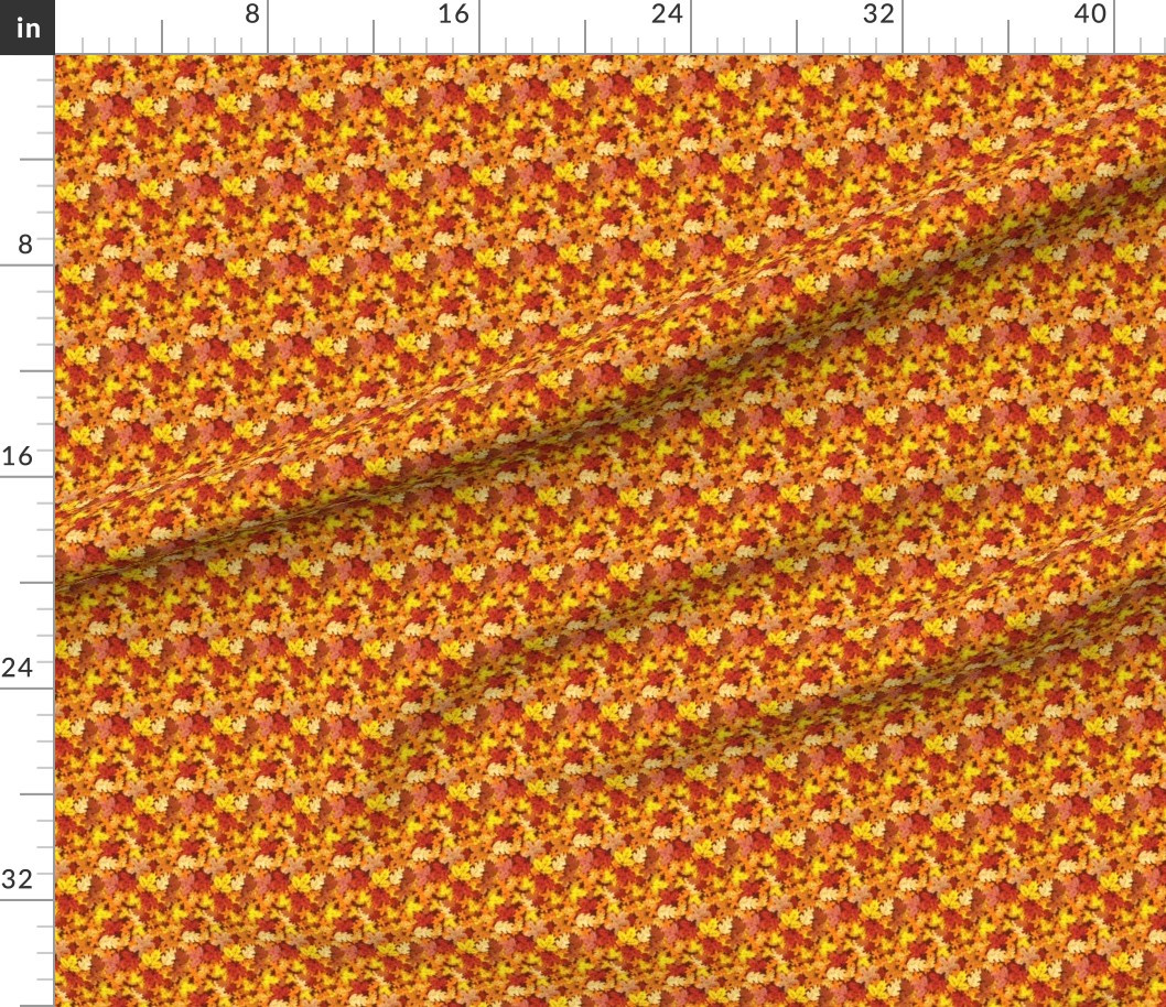 Fabric in Autumn Leaf Pile | Spoonflower