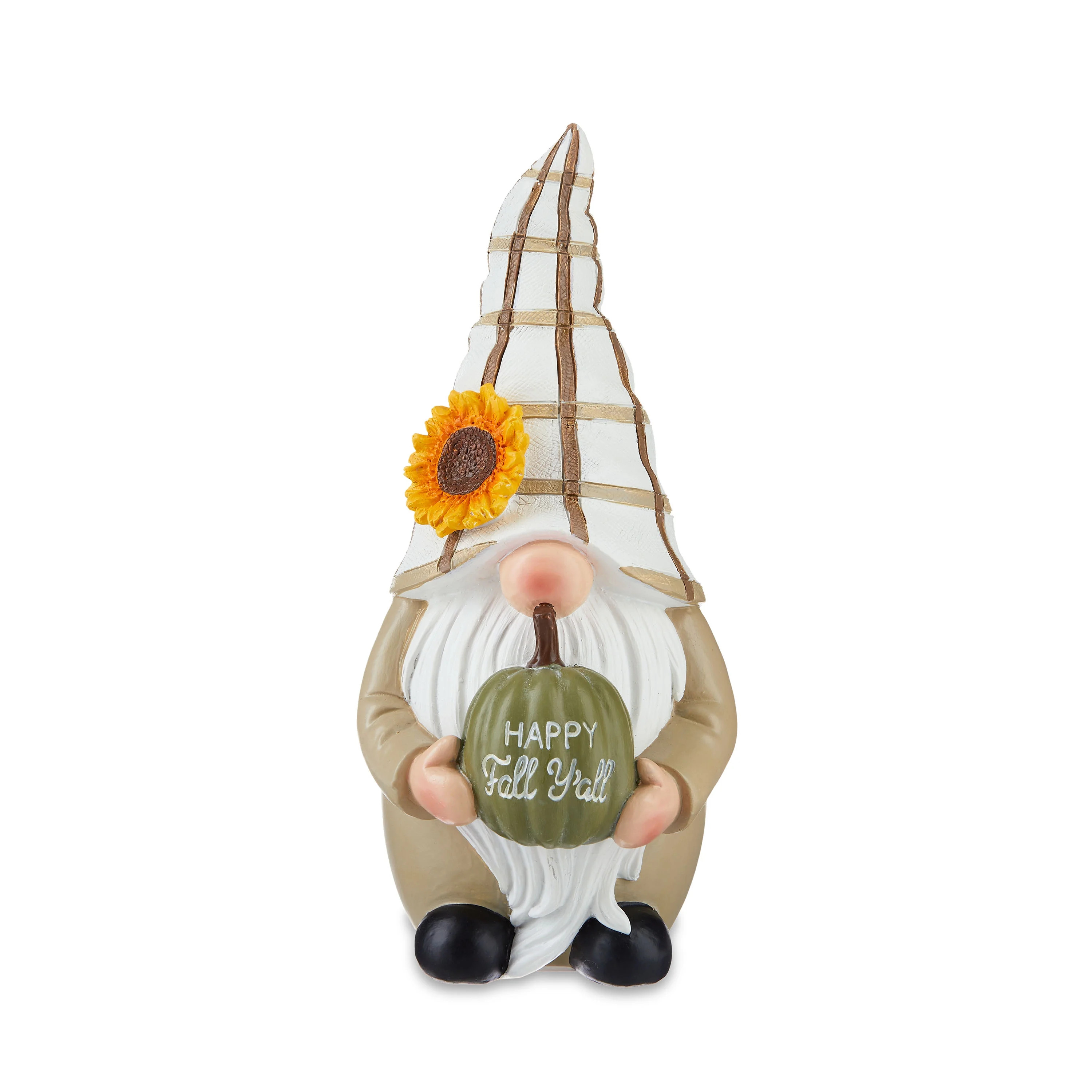 Harvest 8.5 inch Height Resin Gnome Decoration, Brown, Way to Celebrate | Walmart (US)