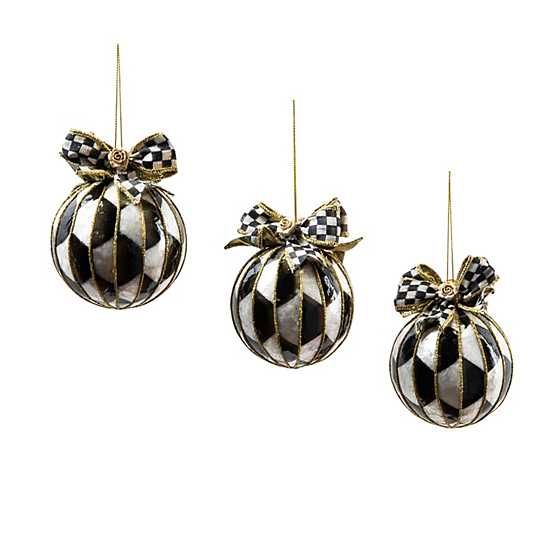 Glam Up Capiz Ball Ornaments, Set of 3 | MacKenzie-Childs