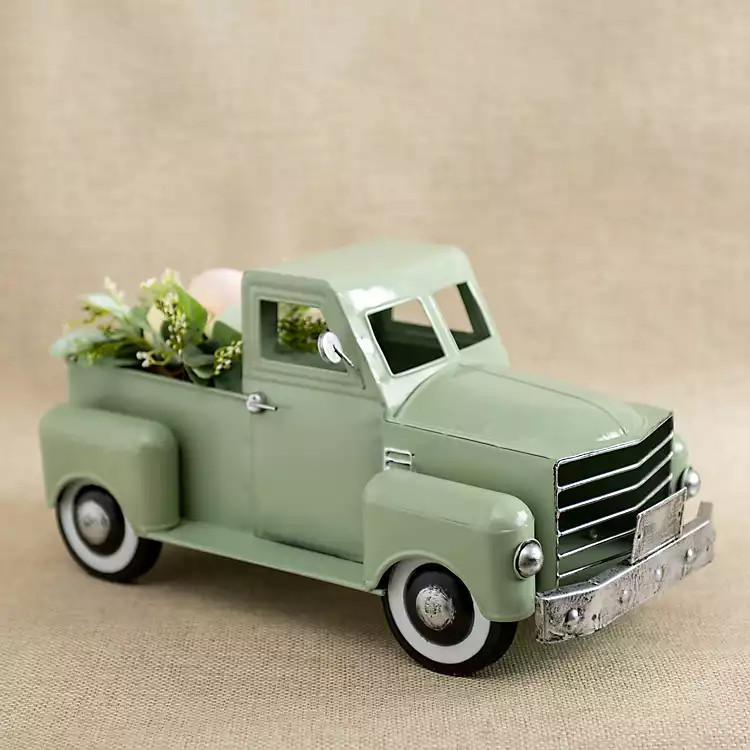 Sage Green Truck with Spring Greenery | Kirkland's Home