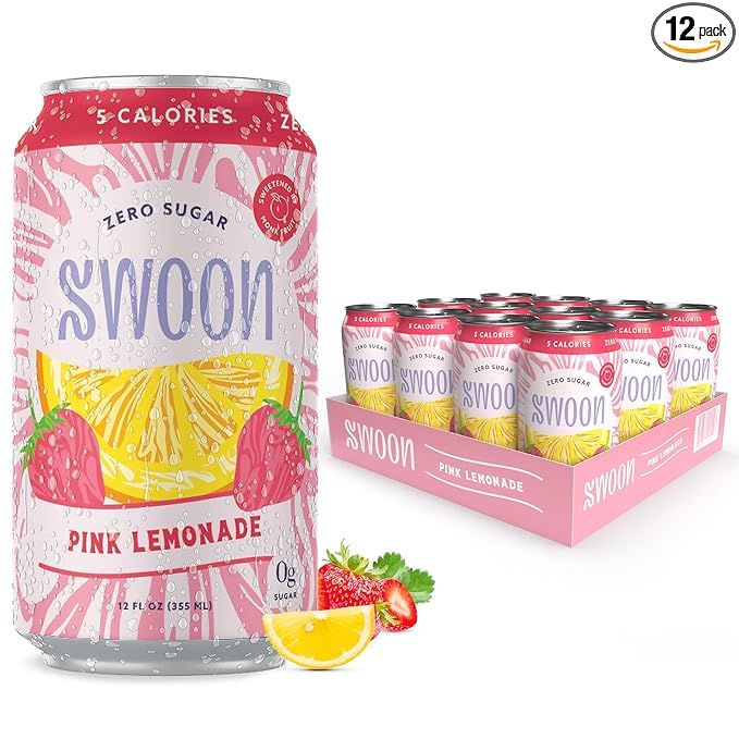 Swoon Pink Lemonade - Low Carb, Paleo-Friendly, Gluten-Free Keto Drink - Sugar Free Strawberry Le... | Amazon (US)