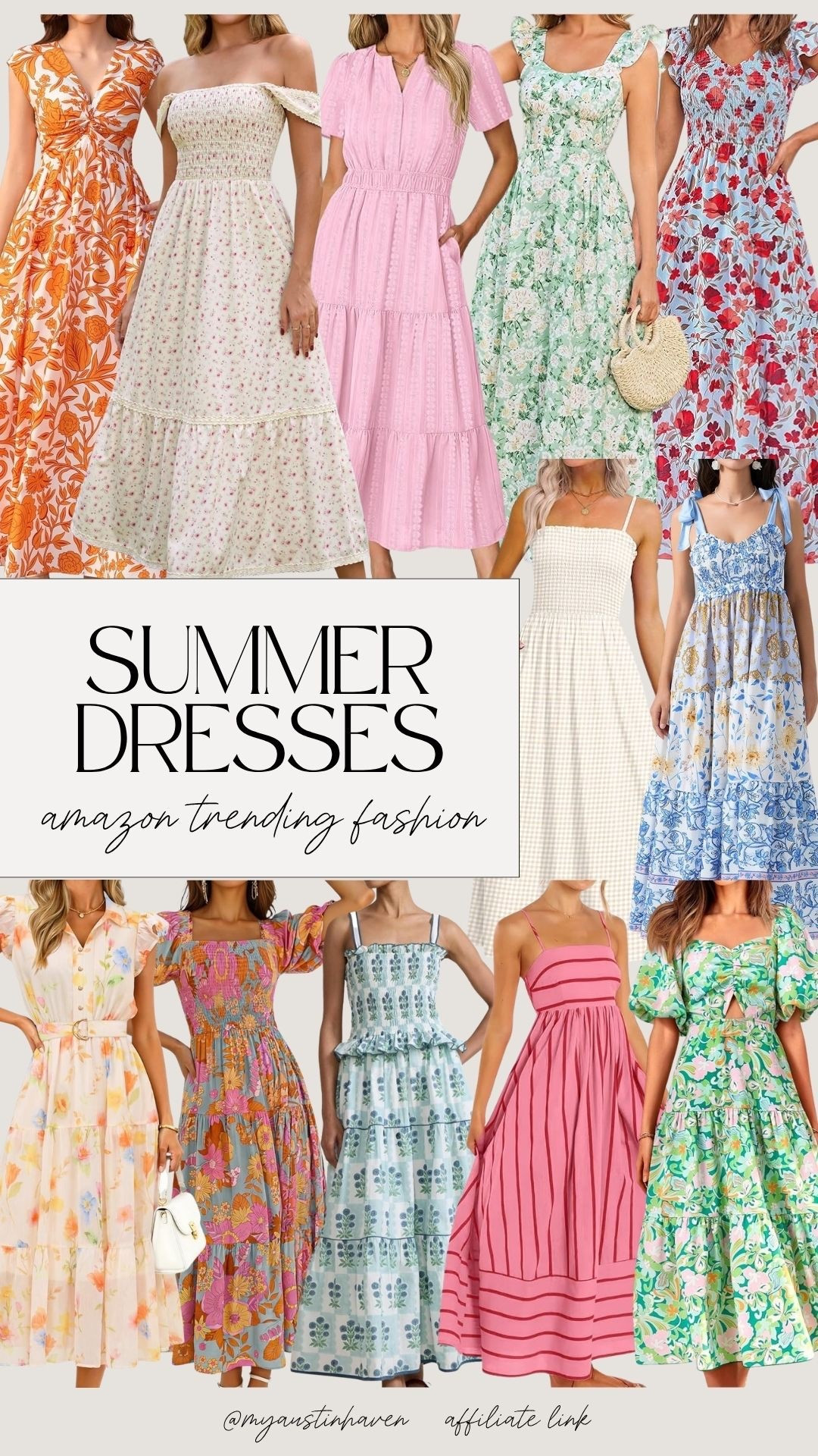 Easy summer dresses that look elevated without trying. Lightweight fabrics, flattering fits and the prettiest prints for everyday wear, vacations, brunch, and warm weather plans. Affordable Amazon finds you’ll reach for all season! ☀️

Summer dresses, amazon dresses, casual summer outfits, floral midi dress, smocked dress, tiered dress, vacation outfits, spring summer style, affordable fashion finds, feminine style, lightweight dresses, everyday outfit ideas. 

 

#LTKgrwm #LTKmomlife #LTKootd