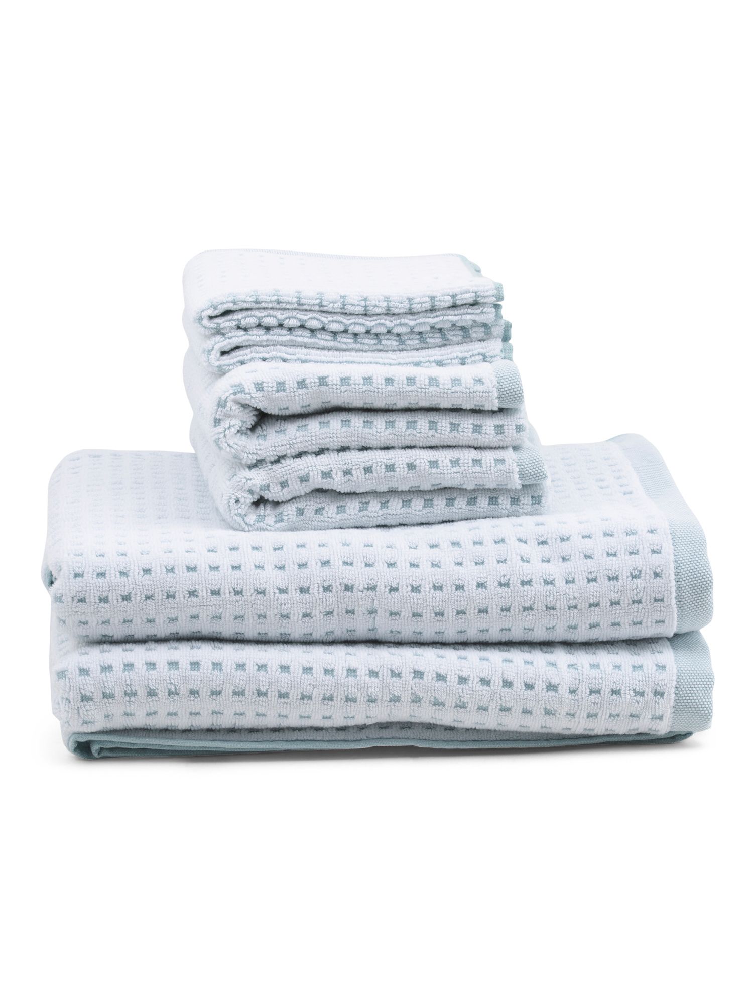 6pc Eco Melange Spa Squares Towel Set | Bed & Bath | Marshalls | Marshalls
