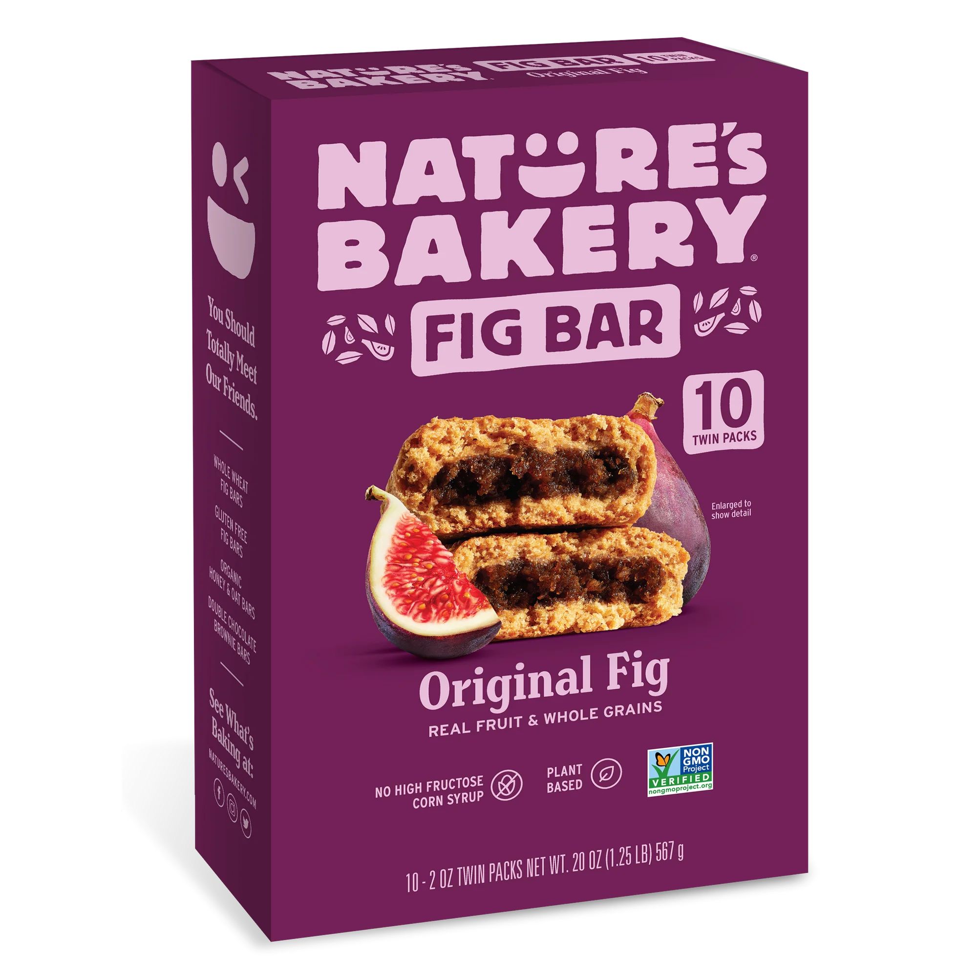 Nature's Bakery Whole Wheat Original Fig Bar, 10 Twin Packs, 2 Oz each | Walmart (US)